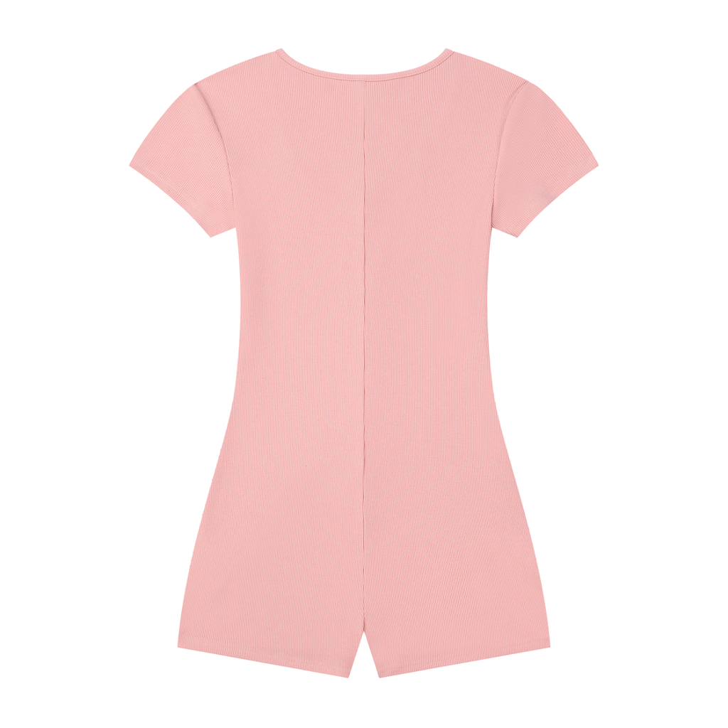 Dual-Function Cape Tie-Waist Romper