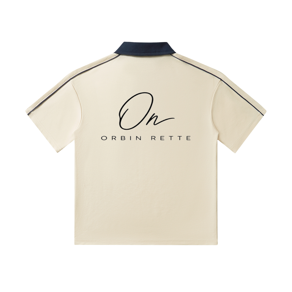 Collar Short-Sleeve Polo Shirt