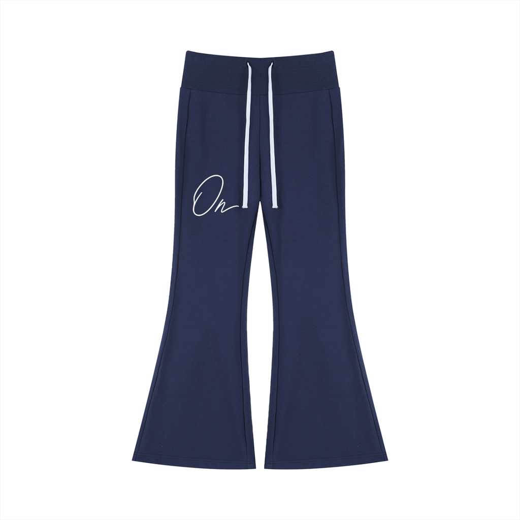 Drawstring Flared Leg Pants