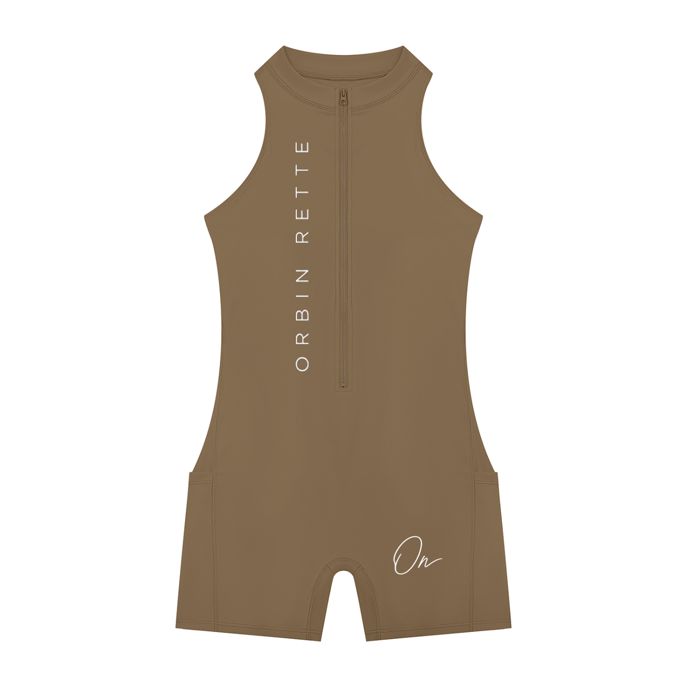 Quarter-Zip Yoga Romper