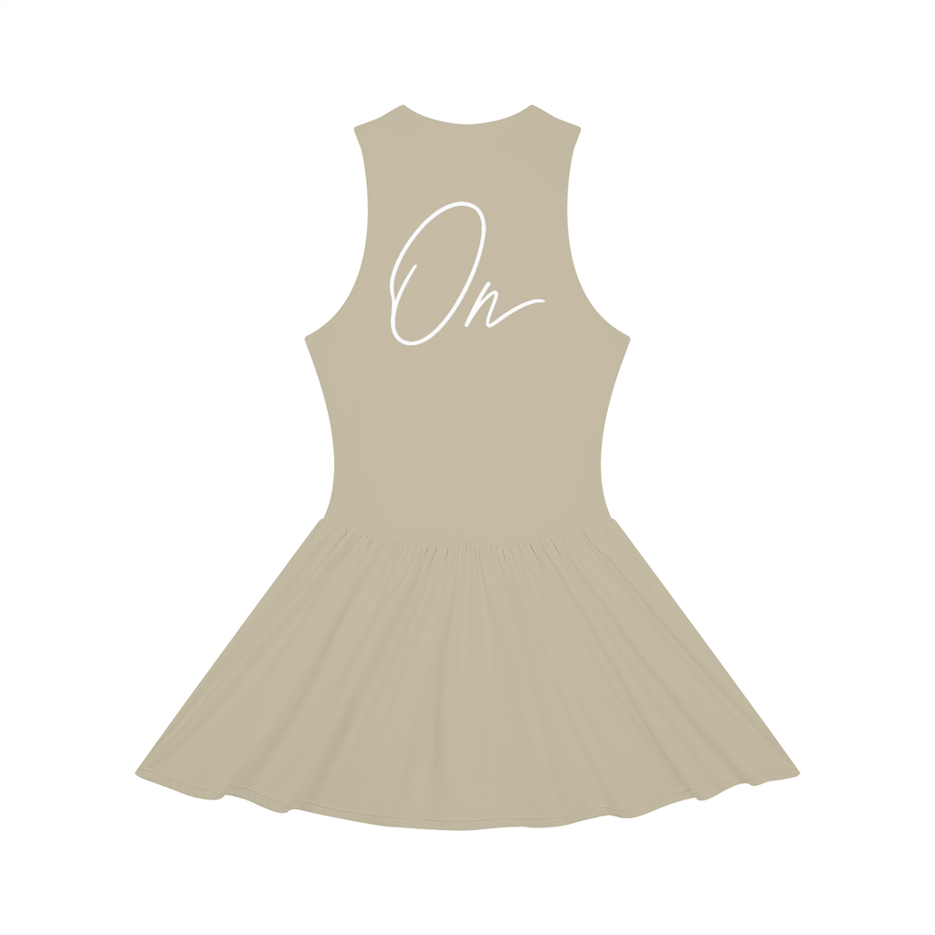 Ruched Sleeveless Full-Zip Dress