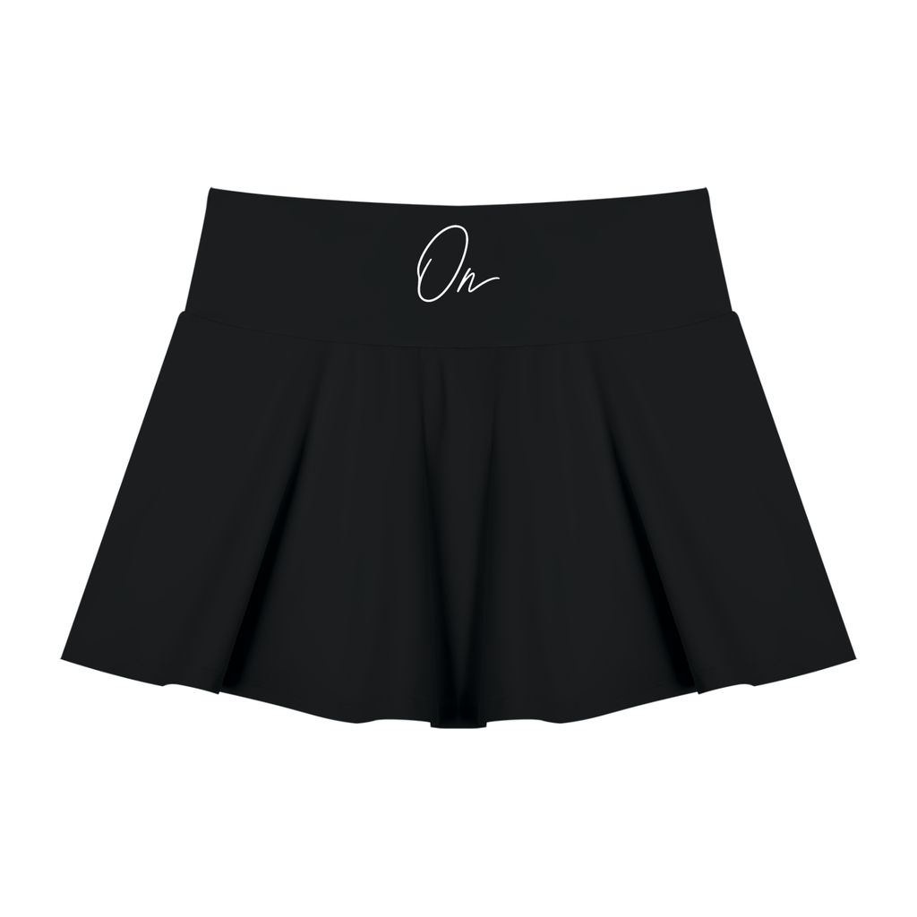 Pleated A-Line Skirt
