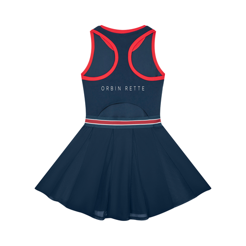 Color Block A-Line Sleeveless Dress