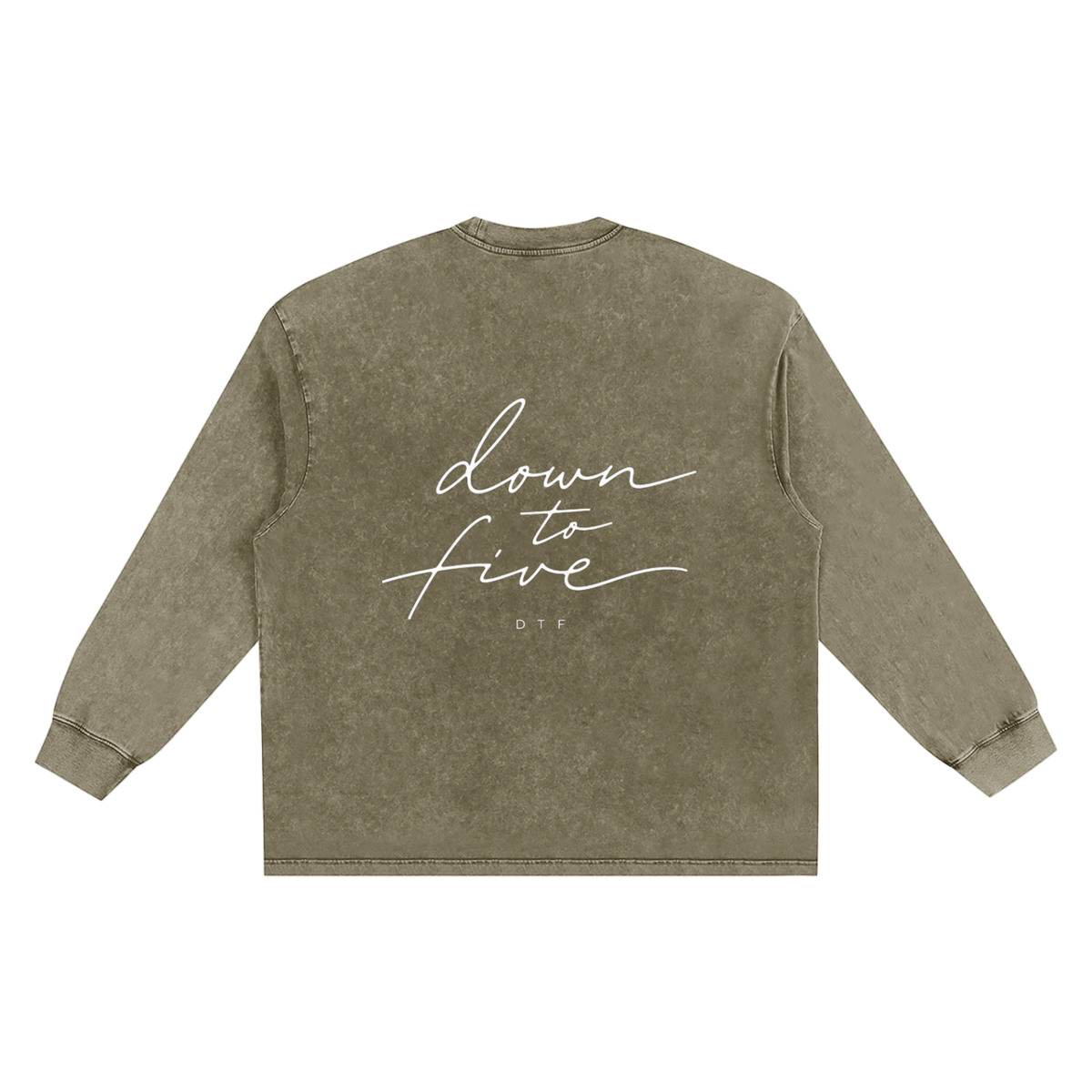 Snow Washed Frayed Edge T-Shirt