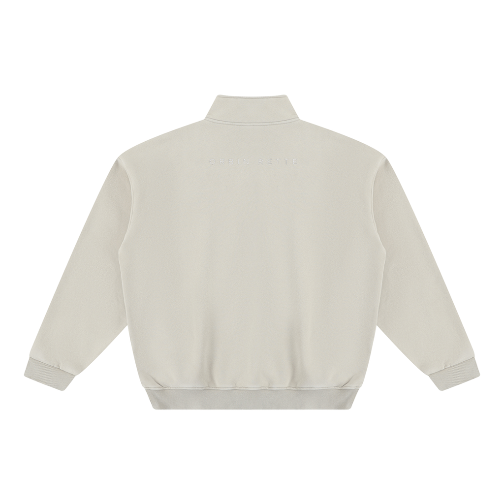 Quarter-Zip Washed Fleece Sweatshirt