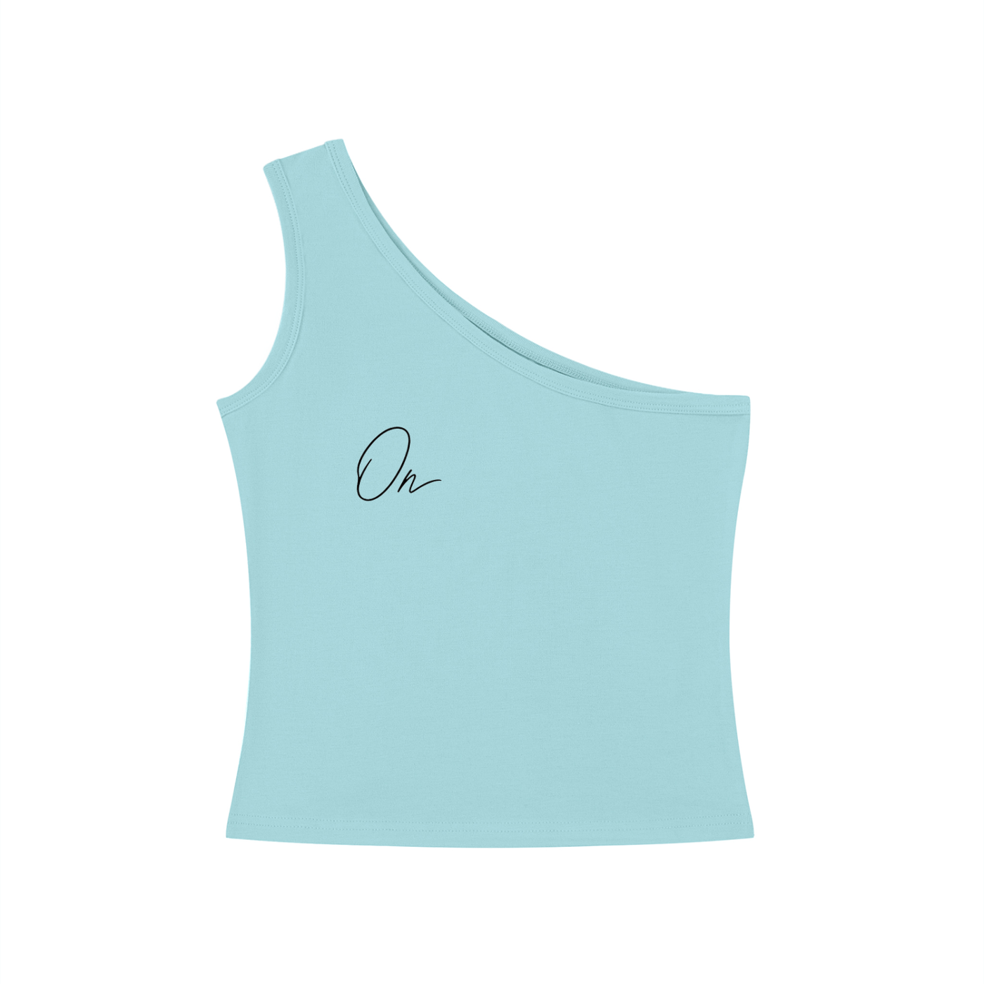 One-Shoulder Crop Tank Top