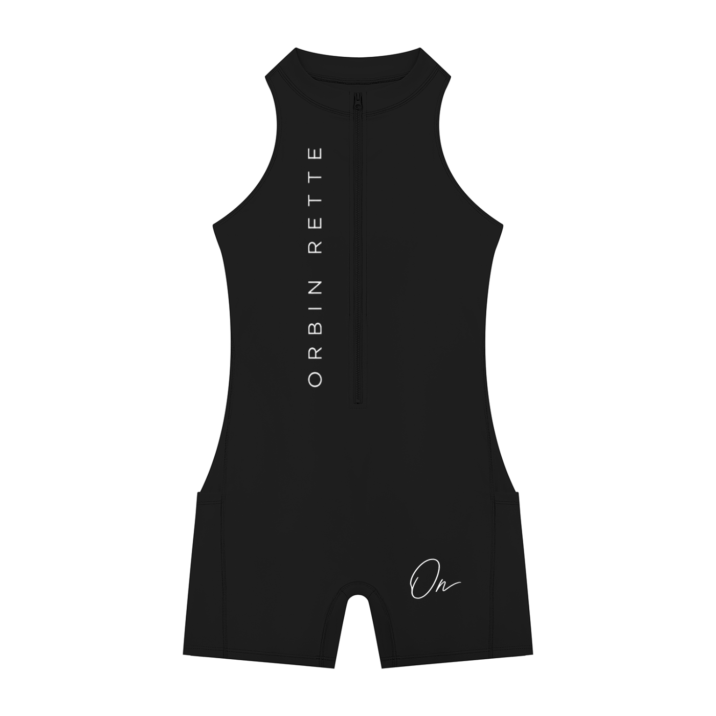 Quarter-Zip Yoga Romper