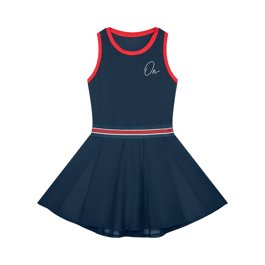 Color Block A-Line Sleeveless Dress