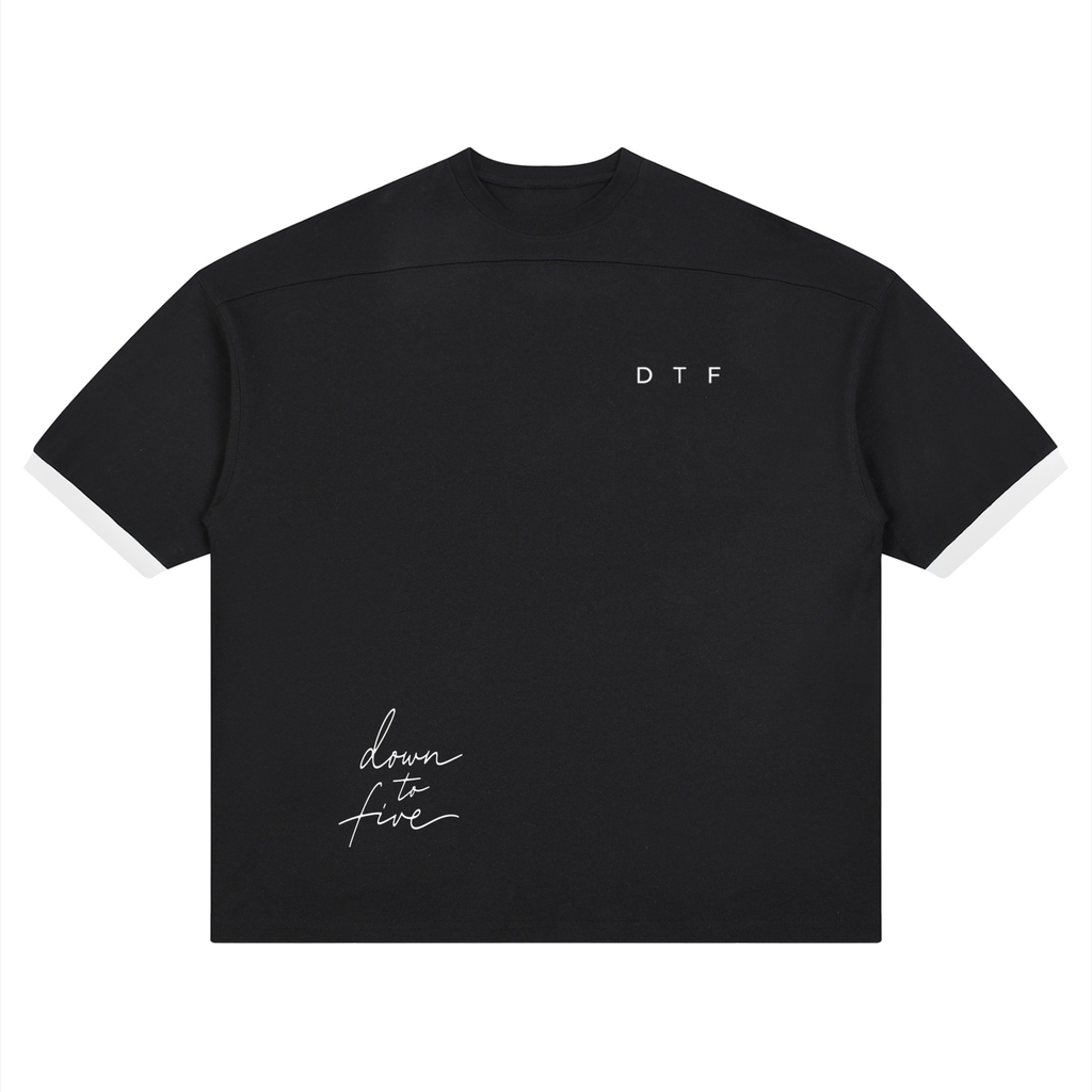 Color Block Drop Shoulder T-Shirt