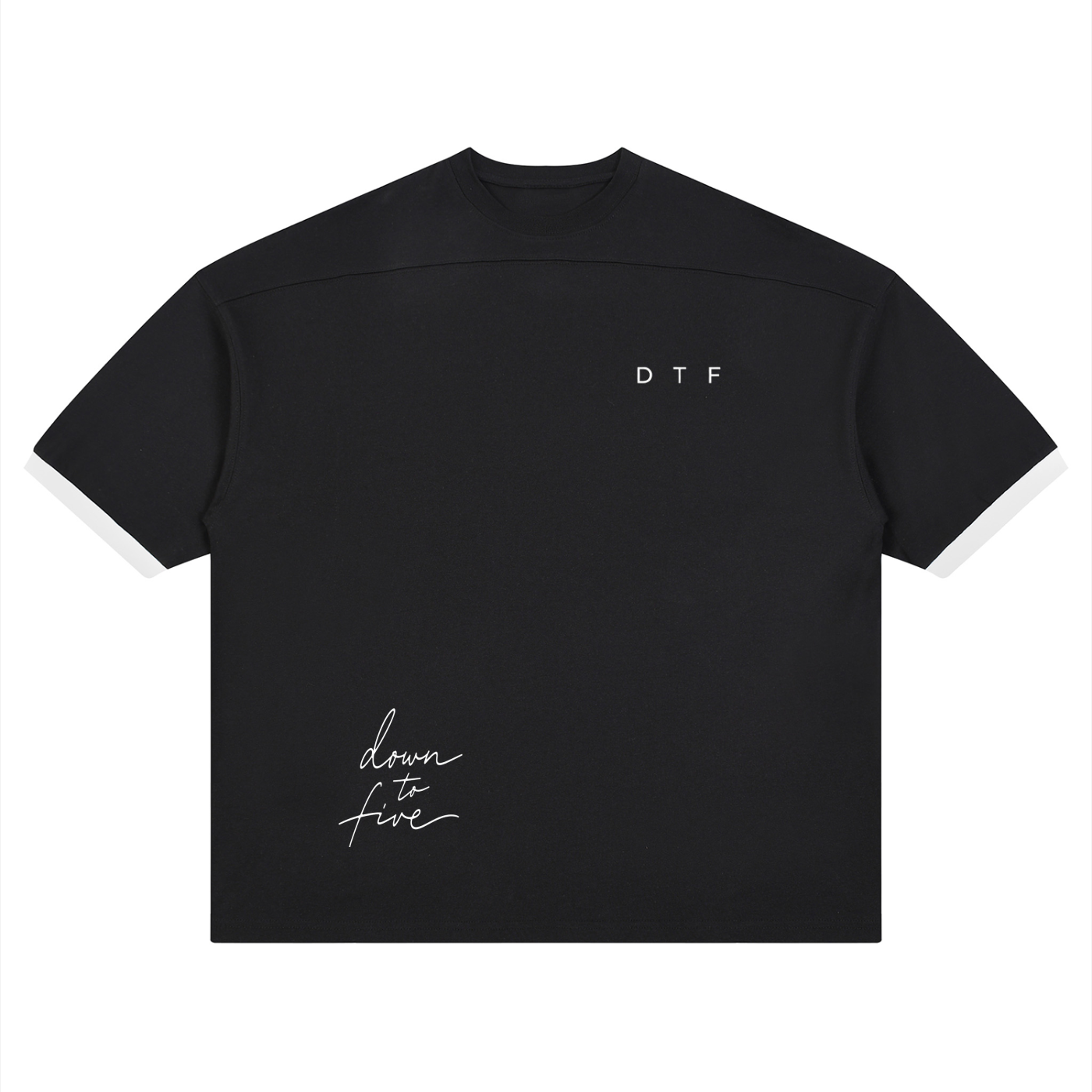 Color Block Drop Shoulder T-Shirt