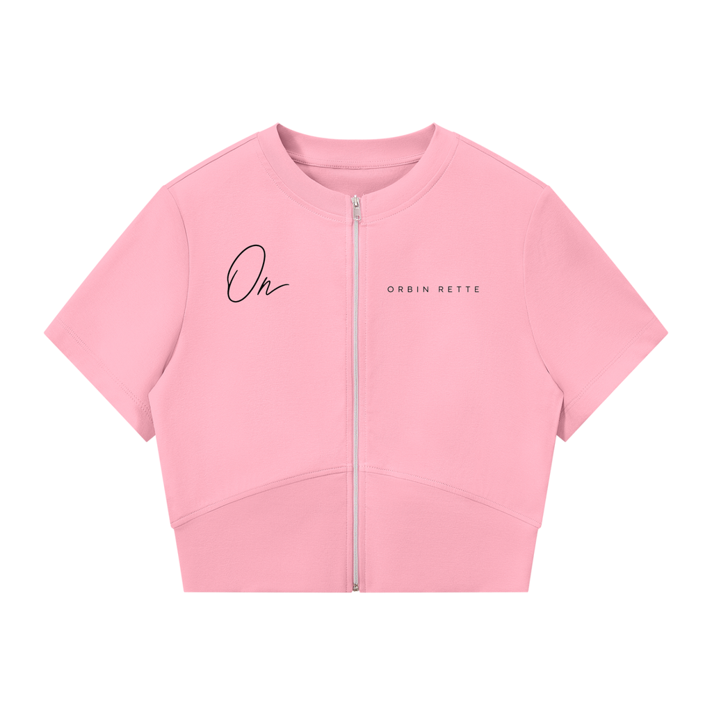 Paneling Full Zip T-Shirt