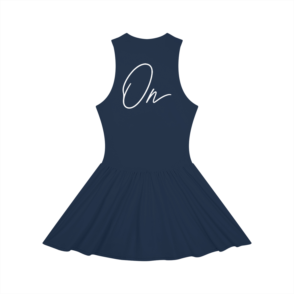 Ruched Sleeveless Full-Zip Dress