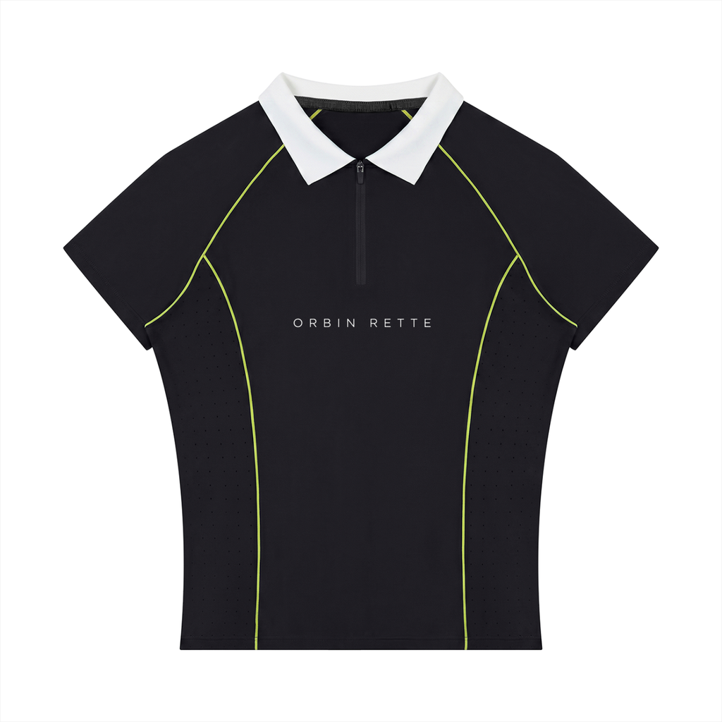 Slim Fit Quarter-Zip Polo Shirt
