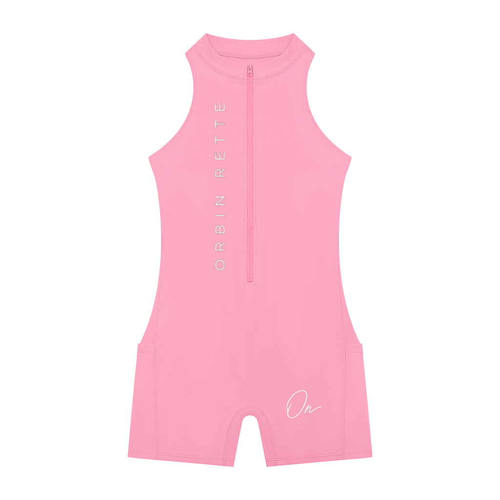 Quarter-Zip Yoga Romper