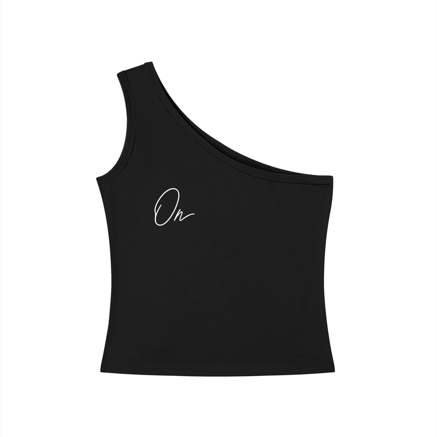 One-Shoulder Crop Tank Top