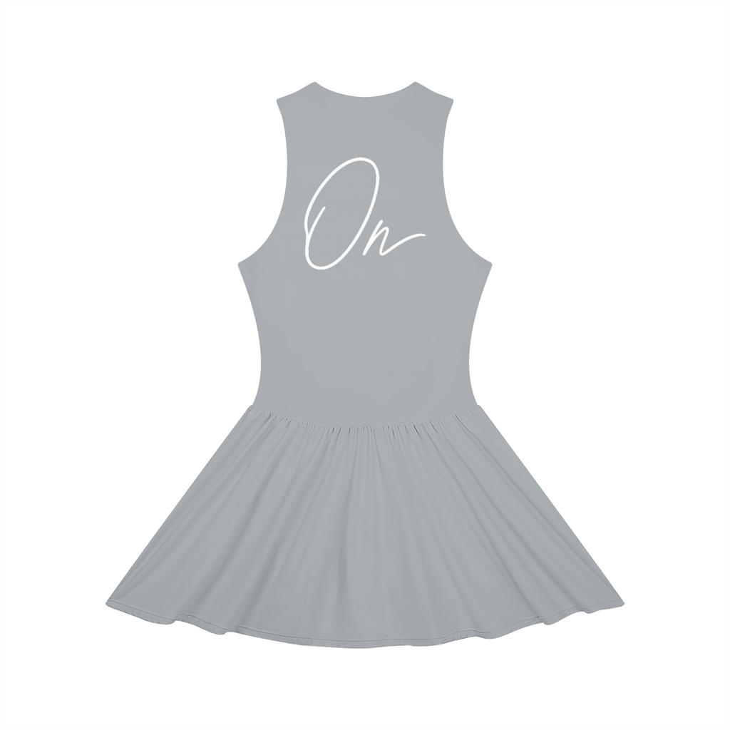Ruched Sleeveless Full-Zip Dress